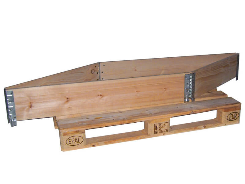 Faltbarer Holzaufsatzrahmen für Euro-Maß 800 x 1200 mm
