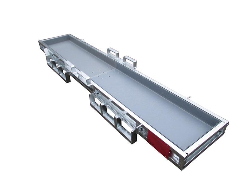 Langgutgestell als Sonderladungsträger für Aluminium-Profile