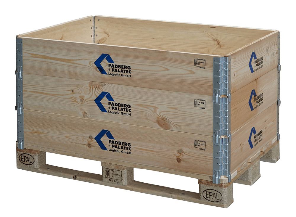 Holzaufsatzrahmen mit Logo