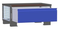 LCB I Halbhohe Gitterbox mit Schubladen (Teilauszug) und Gitterwänden 1 Schublade H 360 mm  - Bild 1