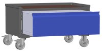 LCB I Halbhohe Gitterbox mit Schubladen (Teilauszug), Gitterwänden und Rollen-Klicksystem 1 Schublade H 360 mm  - Bild 1