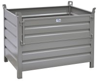 Stapelbehälter aus Stahl Nutzhöhe 780 mm lackiert 1200 x 800 mm - Bild 1