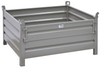 Stapelbehälter aus Stahl Nutzhöhe 480 mm lackiert 1200 x 1000 mm - Bild 1