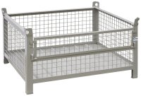Gitterbehälter aus Stahl Nutzhöhe 480 mm lackiert 1200 x 1000 mm - Bild 1