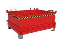 Mini-Klappbodenbehälter Typ MSB 0.37 m3 | 1000 x 1200 x 625 mm | RAL 3000  - Bild 1