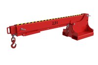 Teleskoplader 2500 kg | teleskopierbar, 8fach-ausziehbar, 14 mögliche Hakenpositionen | RAL 3000  - Bild 1
