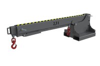 Teleskoplader 2500 kg | teleskopierbar, 8fach-ausziehbar, 14 mögliche Hakenpositionen | RAL 7005  - Bild 1