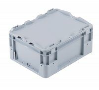 Deckel (grau) für Euro-Transportbehälter Auflagedeckel | 300 x 200 mm - Bild 1