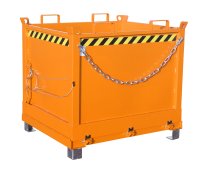 Klappbodenbehälter Typ FB 1.00 m3 | 1040 x 1245 x 1145 mm | RAL 2000  - Bild 1