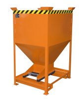 Silobehälter Typ SG-D 600 m3 | Einfahrtaschen + Stapelecken | RAL 2000  - Bild 1