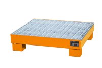 Auffangwanne mit Gitterrost ja | 900 x 800 x 220 mm | RAL 2000  - Bild 1