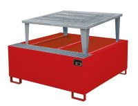 Auffangwanne 1460 x 1460 x 1090 mm | - | 1 | RAL 3000  - Bild 1