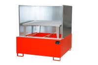 Auffangwanne 1460 x 1460 x 1090 mm | - | 1 | RAL 3000  - Bild 1