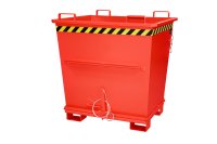 Klappbodenbehälter Typ BKB 1 m3 | 1040 x 1200 x 1270 mm | RAL 3000  - Bild 1