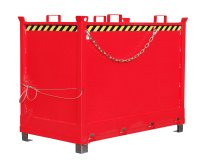 Klappbodenbehälter Typ FB 2.00 m3 | 1040 x 1845 x 1445 mm | RAL 3000  - Bild 1
