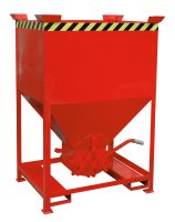 Silobehälter Typ SG 600 m3 | Einfahrtaschen + Stapelecken | RAL 3000  - Bild 1