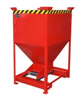 Silobehälter Typ SG-D 600 m3 | Einfahrtaschen + Stapelecken | RAL 3000  - Bild 1