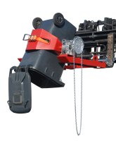Fasskipper Typ FLEX-K mit Kette | RAL 3000  - Bild 1