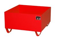 Auffangwanne -- (kein Gitterrost) | 800 x 800 x 460 mm | RAL 3000  - Bild 1