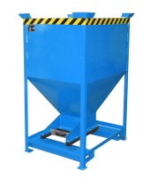 Silobehälter Typ SG-D 600 m3 | Einfahrtaschen + Stapelecken | RAL 5012  - Bild 1
