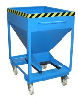Silobehälter Typ SRE-D 375 m3 | Rollen + Einfahrtaschen | RAL 5012  - Bild 1