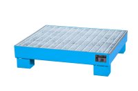 Auffangwanne mit Gitterrost ja | 900 x 800 x 220 mm | RAL 5012  - Bild 1