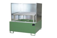 Auffangwanne 1460 x 1460 x 1090 mm | - | 1 | RAL 6011  - Bild 1
