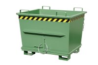 Klappbodenbehälter Typ BKB 0.7 m3 | 1040 x 1200 x 970 mm | RAL 6011  - Bild 1