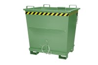 Klappbodenbehälter Typ BKB 1 m3 | 1040 x 1200 x 1270 mm | RAL 6011  - Bild 1