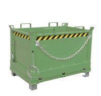 Klappbodenbehälter Typ FB 0.50 m3 | 800 x 1245 x 845 mm | RAL 6011  - Bild 1