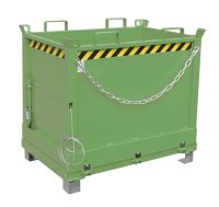 Klappbodenbehälter Typ FB 0.75 m3 | 800 x 1245 x 1145 mm | RAL 6011  - Bild 1