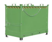 Klappbodenbehälter Typ FB 2.00 m3 | 1040 x 1845 x 1445 mm | RAL 6011  - Bild 1