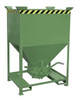 Silobehälter Typ SG 600 m3 | Einfahrtaschen + Stapelecken | RAL 6011  - Bild 1