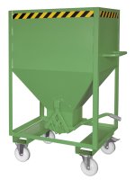 Silobehälter Typ SRE 600 m3 | Rollen + Einfahrtaschen | RAL 6011  - Bild 1