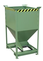 Silobehälter Typ SG-D 600 m3 | Einfahrtaschen + Stapelecken | RAL 6011  - Bild 1