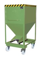 Silobehälter Typ SRE-D 600 m3 | Rollen + Einfahrtaschen | RAL 6011  - Bild 1