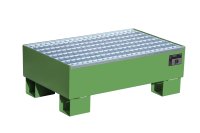 Auffangwanne mit Gitterrost ja | 800 x 500 x 290 mm | RAL 6011  - Bild 1