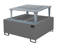 Auffangwanne 1460 x 1460 x 1090 mm | - | 1 | RAL 7005  - Bild 1