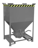 Silobehälter Typ SG 600 m3 | Einfahrtaschen + Stapelecken | RAL 7005  - Bild 1