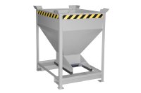 Silobehälter Typ SG-D 375 m3 | Einfahrtaschen + Stapelecken | RAL 7005  - Bild 1