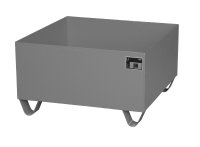 Auffangwanne -- (kein Gitterrost) | 800 x 800 x 460 mm | RAL 7005  - Bild 1