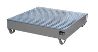 Auffangwanne -- (kein Gitterrost) | 2400 x 800 x 250 mm | RAL 7005  - Bild 1