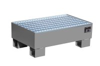 Auffangwanne mit Gitterrost ja | 800 x 500 x 290 mm | RAL 7005  - Bild 1
