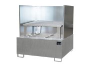 Auffangwanne 1460 x 1460 x 1090 mm | - | 1 | feuerverzinkt  - Bild 1