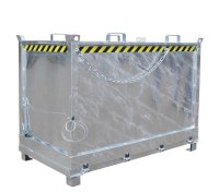 Klappbodenbehälter Typ FB 1.50 m3 | 1040 x 1845 x 1145 mm | feuerverzinkt  - Bild 1