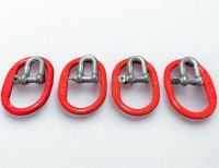 Kran-Set: Ovalringe und Schäkel 4 Ovalinge (1600 kg) + 4 Schäkel (630 kg)  - Bild 1