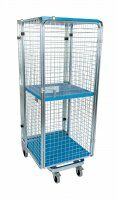 Nestbarer Antidiebstahlbehälter 728 x 823 mm rundum geschlossen mit Kunststoffboden 1 ZWB  - Bild 1