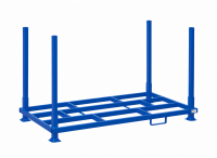 Rungenpalette mit 4 Einsteckrungen 1200 x 2000 mm | blau | 1000 mm - Bild 1