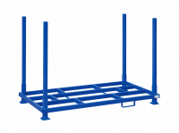 Rungenpalette mit 4 Einsteckrungen 1000 x 2000 mm | blau | 1200 mm - Bild 1