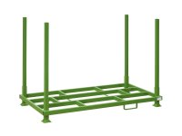 Rungenpalette mit 4 Einsteckrungen 1000 x 2000 mm | grün | 1200 mm - Bild 1